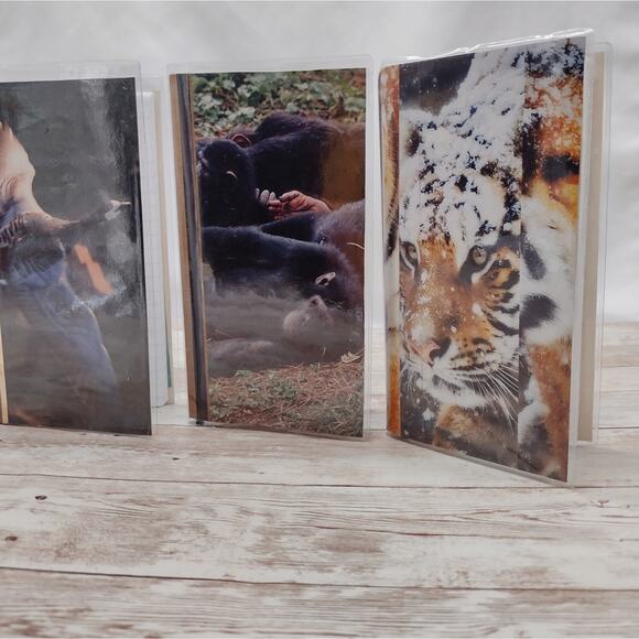 Animal Themed Small Travel Journals with Slip Covers, Handmade Small Notebook - Picture 2 of 8